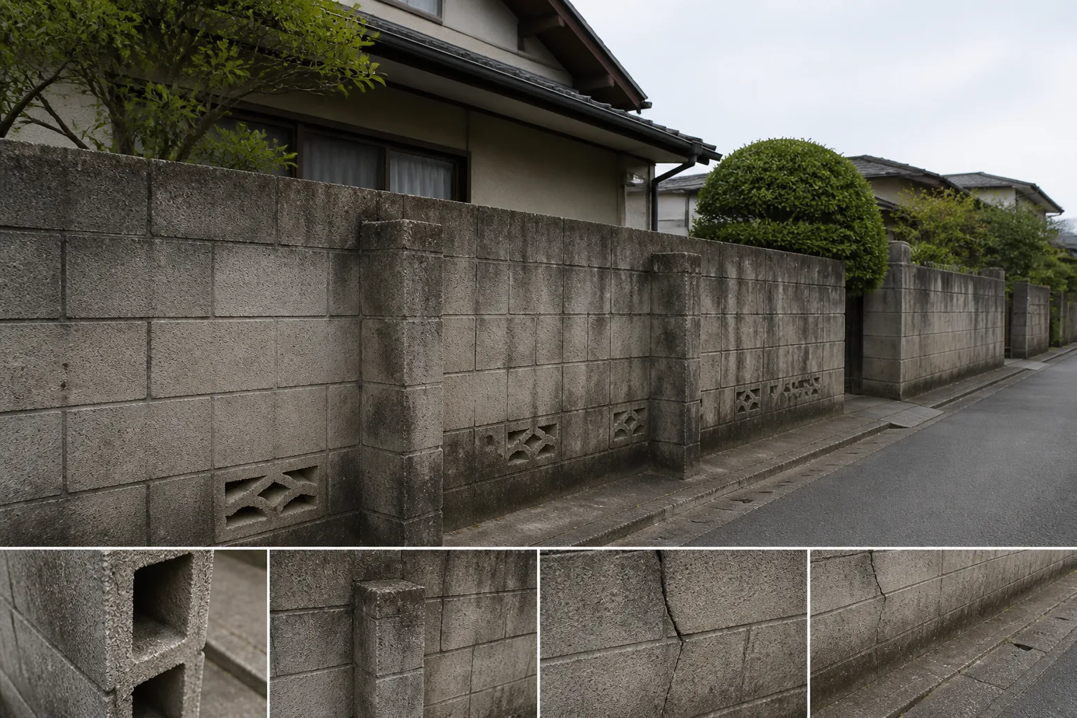 ブロック塀の高さ制限。古い塀を使う前に点検の確認ポイント 1